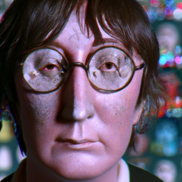 Headshot photo portrait of John Lennon on stilts, standing in crowded public space, close up, studio lighting, digital glitch, high detail, ultra realism —ar 16:9
Headshot photo portrait of John Lennon, 8k, High Dynamic Range, 3D, Octane Render, Houdini particles, Steady Panorama,  --no blur --ar 36:24
Headshot photo portrait of John Lennon as a japanese chef with lobster legs, with fish fingers
Headshot photo portrait of John Lennon —w 1920 —h 1080
Headshot photo portrait of John Lennon and Eddie Vedder, sunglasses, expressive, Masculine, spirit, DMT, LSD, Tarot Card, Straight lines, alien language, chakras, tarot card, perfect eye alignment, perfect facial features, golden ratio, Peter Mohrbacher style, Marc Simonetti style, Mike Mignola style, detailed, intricate ink illustration, symmetry, --ar 9:20
Headshot photo portrait of John Lennon with sunglasses and a smiley face
Headshot photo portrait of John Lennon in tiki tank top, Post apocalyptic, cyberpunk, ultra realistic ligh